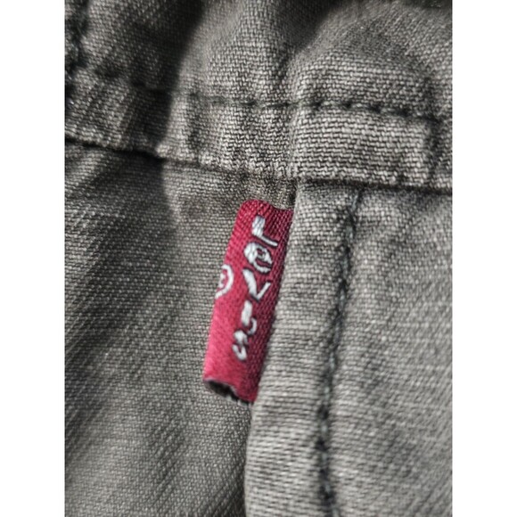 Levis Jacket Womens Large Hooded Green Anorak Military Jacket - Picture 8 of 10